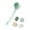 Green, variant on Waterproof Electric Shower Brush with Double Rotating Handles USB Electric Long Handle Bath Brush Back Rubbing Machine