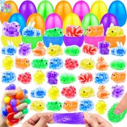 Mother's Day Summer Gift Favour 24 Pack Prefilled Eggs with Slow Squishy Toys Eggs Filled for Egg Hunt Stuffers Party