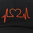 thumbnail image 4 of DALIX Heartbeat RN Nurse Hat EKG Baseball Cap Medical Fitness in Black, 4 of 6