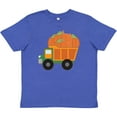thumbnail image 3 of Inktastic Pumpkin Truck Thanksgiving Halloween Youth T-Shirt, 3 of 5