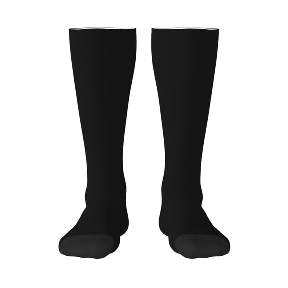 Fotbe Black print Women's Men's Novelty Crew Socks Cotton Socks Knee High Socks for Walking,Running,Nurses,Pregnancy
