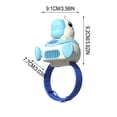 thumbnail image 3 of Linnome Cute Bladeless Watch Fan Rotatable Wind Direction Portable Mini Fan USB Rechargeable Handheld Sky Blue, 3 of 7