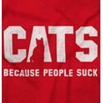 thumbnail image 2 of Cats Because People Suck Funny Cool Men's Graphic T Shirt Tees Brisco Brands M, 2 of 6
