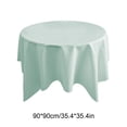 thumbnail image 3 of Birdeem Round Tablecloth 35.4 Inch, Solid Color Washable Table Cloth, Polyester Fabric Dinner Table Cover for Dining Room, Party, Everyday Use, 3 of 7