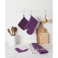 thumbnail image 6 of Eggplant Terry Oven Mitt (Set of 2), 6 of 7