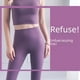 thumbnail image 4 of Pantalones de yoga adelgazantes de cintura alta y cadera color melocotón para mujer, ajustados, de estilo europeo y americano, sin vergüenza, 4 of 5