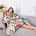 thumbnail image 5 of Oversized Wearable Blanket Hoodie,Pioneer Flower Floral Print Pattern Sherpa Blanket Hoodie with Super Pockets,Super Warm Fuzzy Pullover for Women & Men, 5 of 6