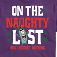 thumbnail image 2 of SpongeBob SquarePants - Plankton Naughty List Christmas - Men's Short Sleeve Graphic T-Shirt, 2 of 5