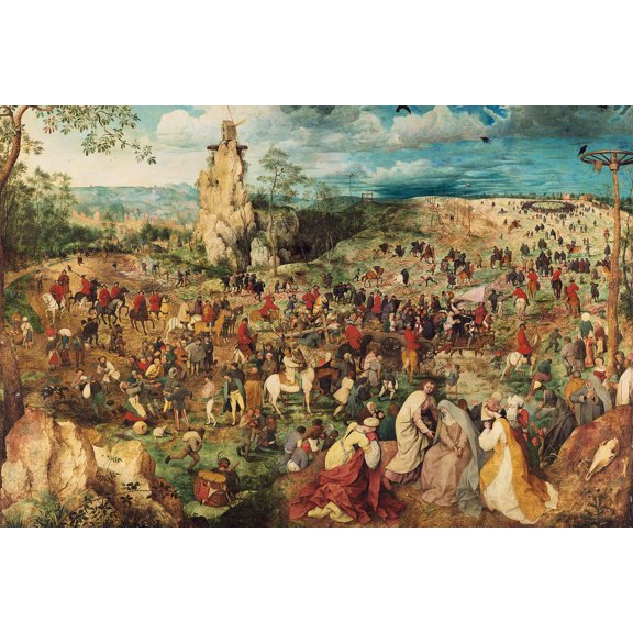 24x36 gallery poster, Procession to Calvary, 1564 by Pieter Bruegel the Elder