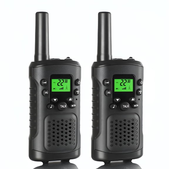 GJX Kids Walkie Talkies-22-Channel 6-Mile Range Handheld Radios,2-Pack-Persistent Toy for Boys&Girls,Outdoor Camping,Hiking,Birthday Gifts-Blue&Black(Batteries Not Included)