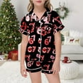 thumbnail image 4 of oqasdz Girls Pajamas Long Sleeve Cute Print Loungwear Home Outfit for Kids and Toddler Casual Sleepwear Comfort Soft Pajama Set, 4 of 4
