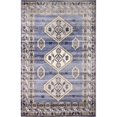 thumbnail image 1 of Bashian S231-LBL-76X96-SE1006 7 ft. 6 in. x 9 ft. 6 in. Sierra Collection Transitional Polpropylene Power Loom Area Rug, Light Blue, 1 of 1