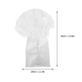 thumbnail image 2 of RUNROTOO Removable Puff Sleeves Long Satin 2Set White Wedding Gloves For Women At Reception, 2 of 8