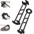 thumbnail image 5 of 2pcs Multifunctional Faucet Installation Wrench, Sink Water Pipe & Angle Valves Repair Tool, Universal Socket Tightener for Home Plumbing Installation, Maintenance & Disassembly Work, Black, 5 of 9