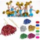 thumbnail image 2 of 12-pack Cheerleader Pompoms (mixed colors) Featherweight with Metal, 2 of 5