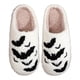 thumbnail image 2 of Pantuflas Murciélago Peludas Felpa Halloween Suaves para Interior Y Exterior, 2 of 9
