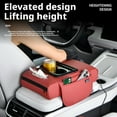 thumbnail image 4 of Multi-functional Car Cup Holder with Supportive Armrest & Durable Leather Design - Perfect for Drivers, 4 of 9