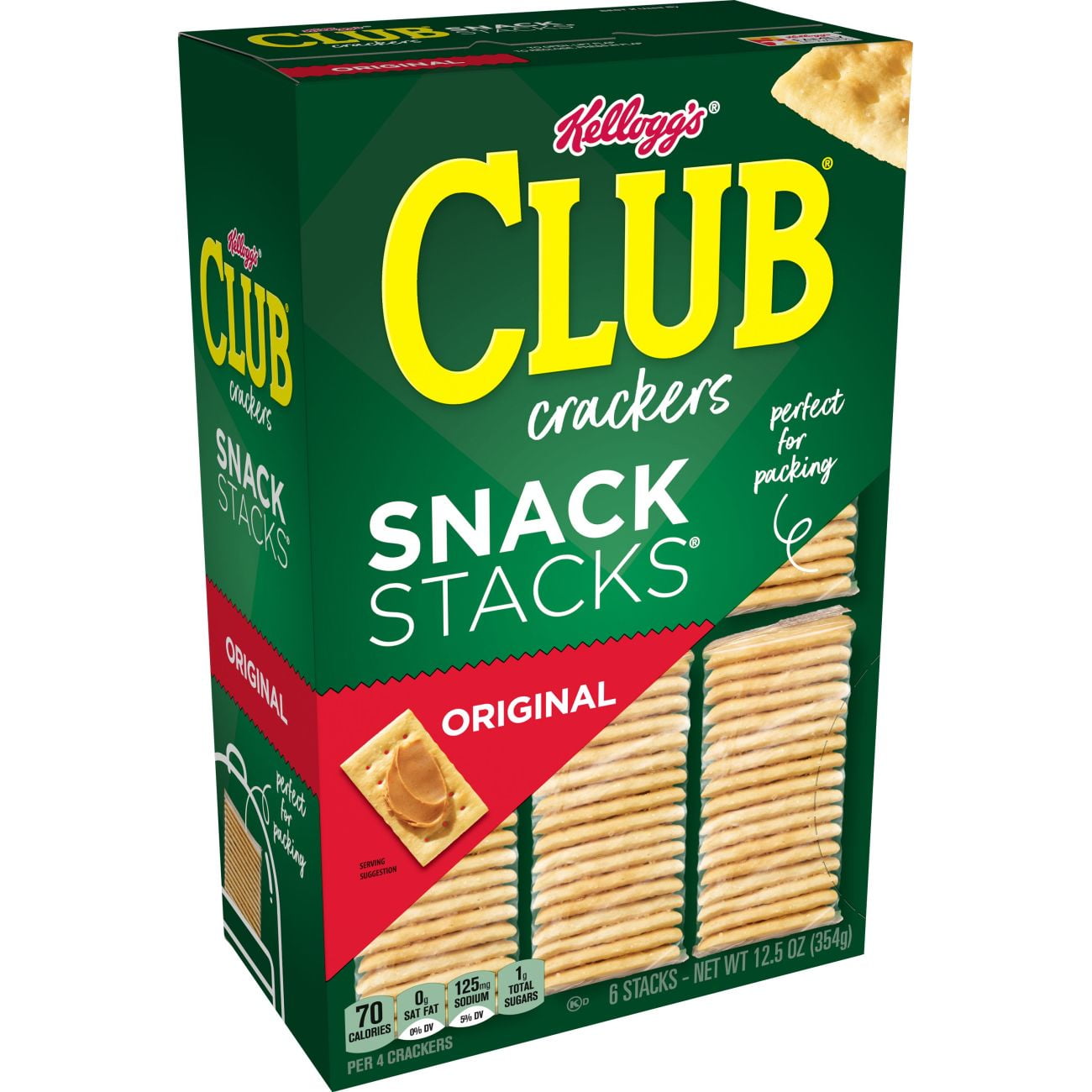 Keebler Club, Crackers, Original, Snack Stacks, Grab 'N' Go, 12.5 Oz, 6
