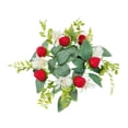 thumbnail image 1 of Decoración de mesa de mesa de vela floral decoración del hogar guirnalda artificial para mesa de mesa de mesa accesorios de granja Rojo, 1 of 9