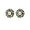 B-18K Gold, variant on Solid 925 Sterling Silver Flower Stud Earrings for Women Teens Black Flower Stud Earrings Pearls