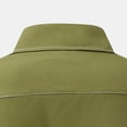 thumbnail image 7 of JSGEK Turn Down Collared Tops Casual Clothes for Men Loose Vintage Long Sleeve Button Down Blouse Long Sleeve Regular Fit Solid Color Clearance Men's Spring BusinessShirts Army Green S, 7 of 7