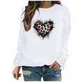 thumbnail image 3 of mihongmao Valentine Tops for Women Long Sleeve Crewneck Ladies' Casual Valentine's Day Printed Long Sleeved Round Neck Top/shirt White XL, 3 of 8
