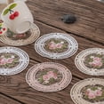 thumbnail image 7 of Kozart Embroidery Craft Placemat European Style Lace Insulation Plate Mat Anti-scald Coaster Table pads for Dining Table, 7 of 7