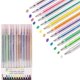 thumbnail image 1 of 12 bolígrafos de gel con purpurina perfumados de 6,3 pulgadas, juego de rotuladores de colores, bonitos bolígrafos, artículos de diario, papelería divertida, material de arte, regalos, material, 1 of 8