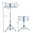 thumbnail image 3 of Portable Folding Sheet Music Stand with Carry Bag Black, 3 of 9