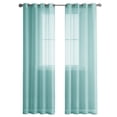 thumbnail image 6 of DISHAN Easy to Install Window Curtain - Solid Color - 100x250cm - Living Room Tulle Window Drapes - Home Decor, 6 of 8