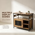 thumbnail image 5 of Heavy Duty 40-50 Gallon Aquarium Stand – 4-Tier Metal & Wood Open Storage Shelves, Built-In Power Outlets, Sturdy Legs, Multi-Purpose Rack for Fish Tank, Terrarium & Home Storage, 5 of 7