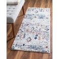 thumbnail image 1 of Rugs.com Morocco Collection Rug – 10 Ft Runner Light Blue High-Pile Rug Perfect For Hallways, Entryways, 1 of 9