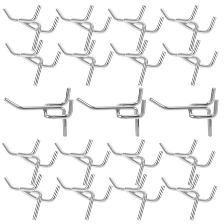 

50 PCS Pegboard Pegs Steel Hanging Tool Electroplated Hooks Peg Board with Hooks Pegboard Hangers Shelving Hooks