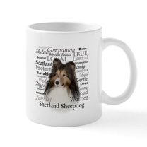 CafePress - Sheltie Traits Mugs - 11 oz Ceramic Mug - Novelty Coffee Tea Cup