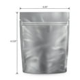 thumbnail image 2 of Loud Lock Mylar Bags 100 Count 4.125" x 3.35" Black/Clear - Resealable Food Storage Mylar Bags, 2 of 10