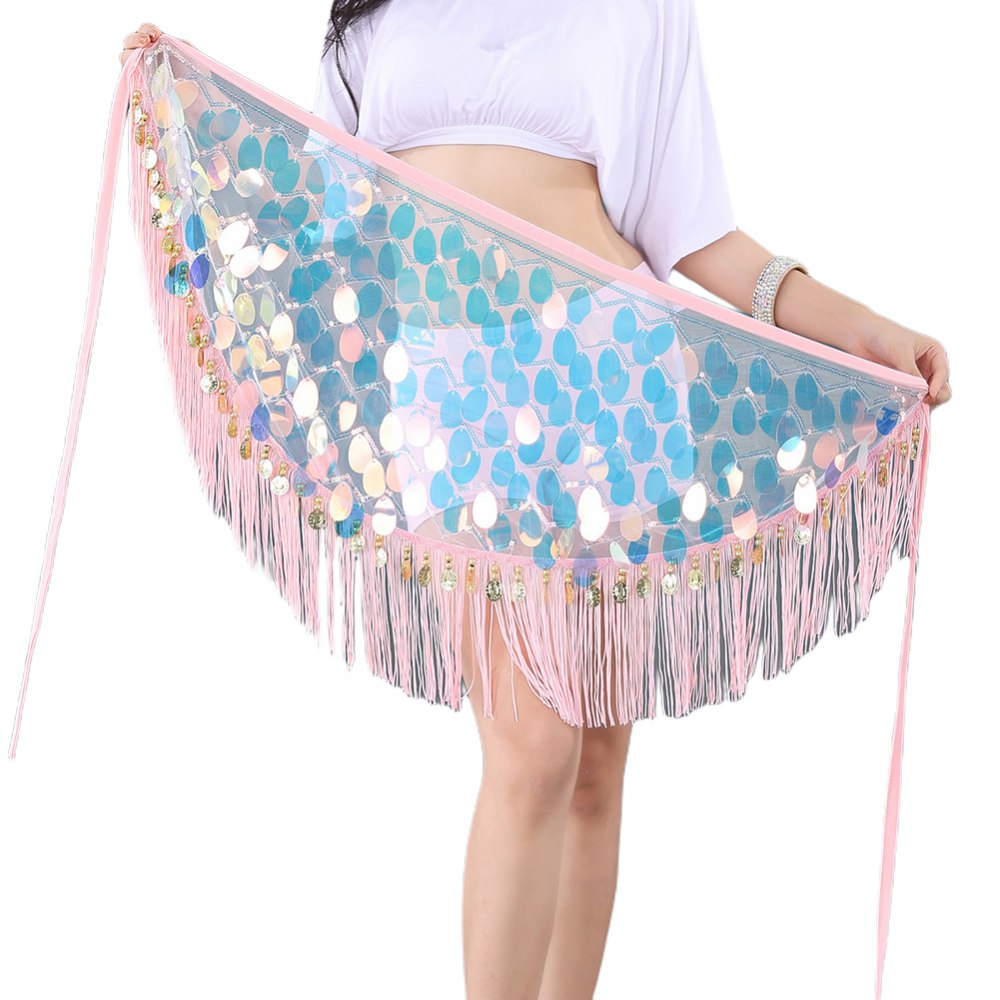 Women's Belly Dancing Belt Colorful Waist Chain Belly Dance Hip Scarf