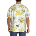thumbnail image 5 of Easygdp Sweet Honey Men's Casual Short-sleeved Shirt with Pocket and Button Suitable for Beach Vacation Leisure - Medium, 5 of 7