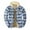 Dark Blue, variant on Meichang Men's Fleece Jackets Plus Size Plaid Hoodies Streetwear Button Down Shirt Jacket Modern Fit Long Sleeve Lightweight Jacket