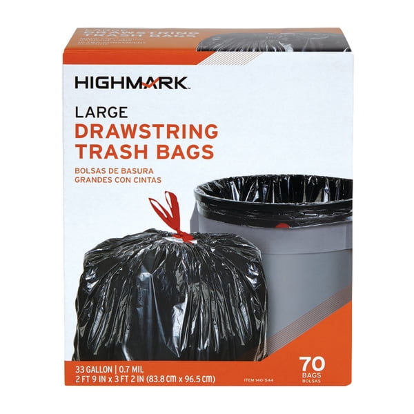 Highmark Trash Bags, 33 Gallons, Box Of 70, DP00544