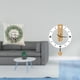 thumbnail image 2 of Funda de almohada festiva con números y diseño de adorno acrílico, reloj de pared silencioso, cojín para decoración de sofá, oficina y hogar., 2 of 8