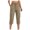 Khaki, variant on felwors Womens Capris with Pockets Loose Fit Casual Capri Pants Dressy Lightweight Ladies Baggy Cargo Pants for Hiking Dark Gray for Size XXL
