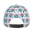 thumbnail image 6 of Naloa Original Classic Low Profile Hat Men Women Baseball Cap Dad Hat Adjustable Unconstructed Tulips Flowers Print Cap, 6 of 9