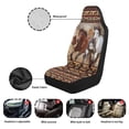 thumbnail image 5 of Uorisanigo Car Seat Covers Waterproof Western Horse Aztec Front Seat Covers 2 PCS Removable Automotive Interior Accessories for Women Men Universal Fit Most Cars,SUV, Trucks, 5 of 7