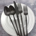 thumbnail image 3 of Elyon Tableware® Noelle 20-Piece Matte Black Flatware Set, Stainless Steel, Service For 4, 3 of 5