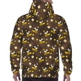 thumbnail image 3 of Bingfone Flying Furry Honey Bees Men's Drawstring Hoodie Long Sleeve Pocket Sweatshirts-X-Large, 3 of 6