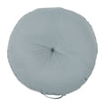thumbnail image 2 of Sorra Home Silver Tufted Circle Floor Pillow with Handle 24 in x 24 in x 5 in, 2 of 4
