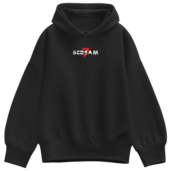 Scream - Logo Small - Women's Oversized Fleece Hoodie Sweatshirt