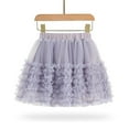 thumbnail image 4 of WOYY Toddler Girls Carnival Party Tiered Tutu Skirt Gradient Princess Tulle Skirt, Sizes 2-3, 4 of 8