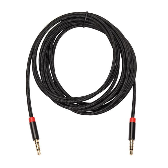 Cable auxiliar de audio de 3,5 mm, conector macho a macho, para coche y smartphone. 3m