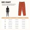 thumbnail image 3 of Balery Pizza Cartoon Pantalones de pijama para mujer, pijamas ultraligeros, pantalones de estar por casa-Small, 3 of 6